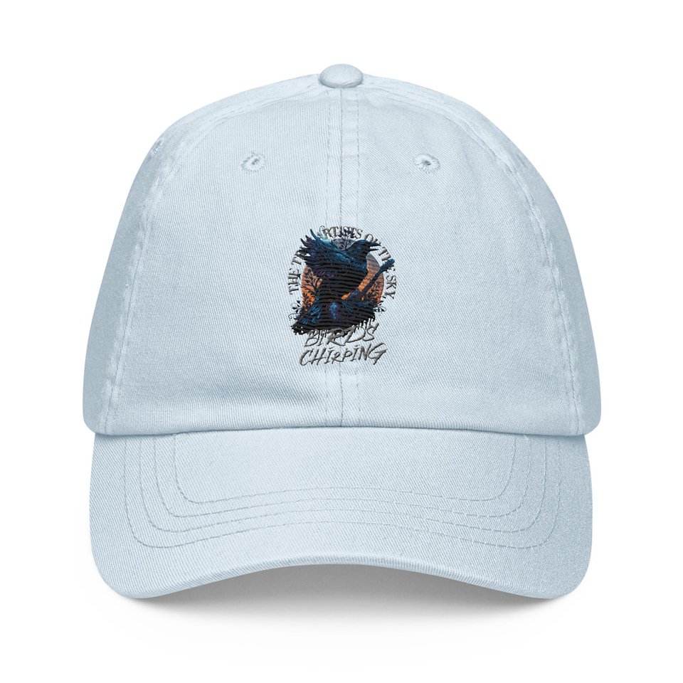 Birds Chirping Pastel Baseball Hat