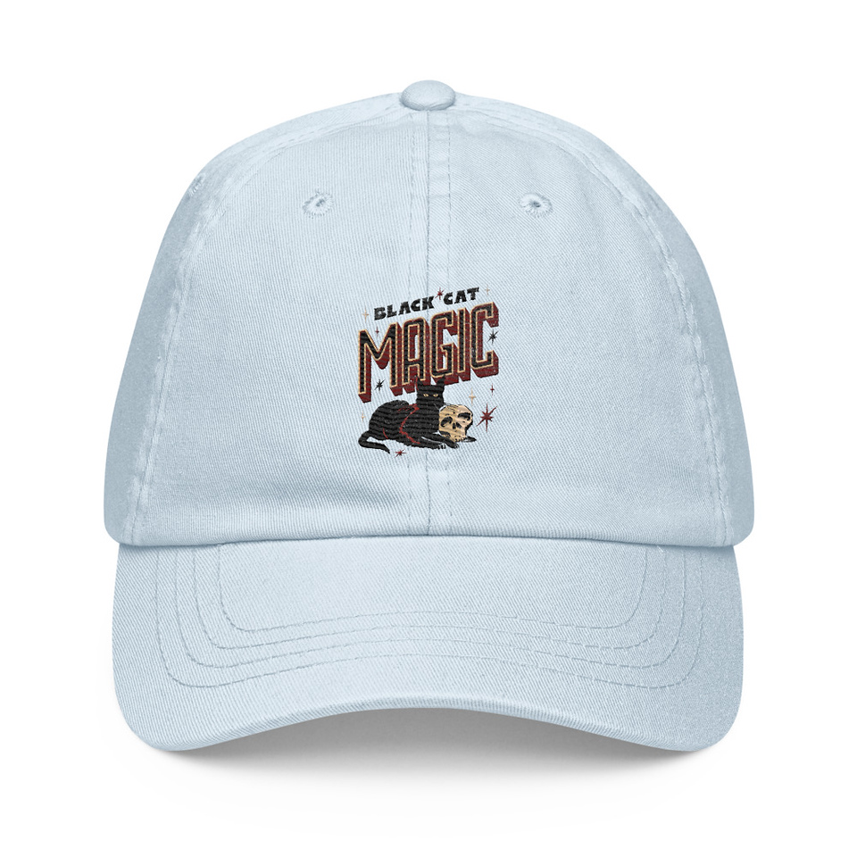 Black Cat Magic Pastel Baseball Hat