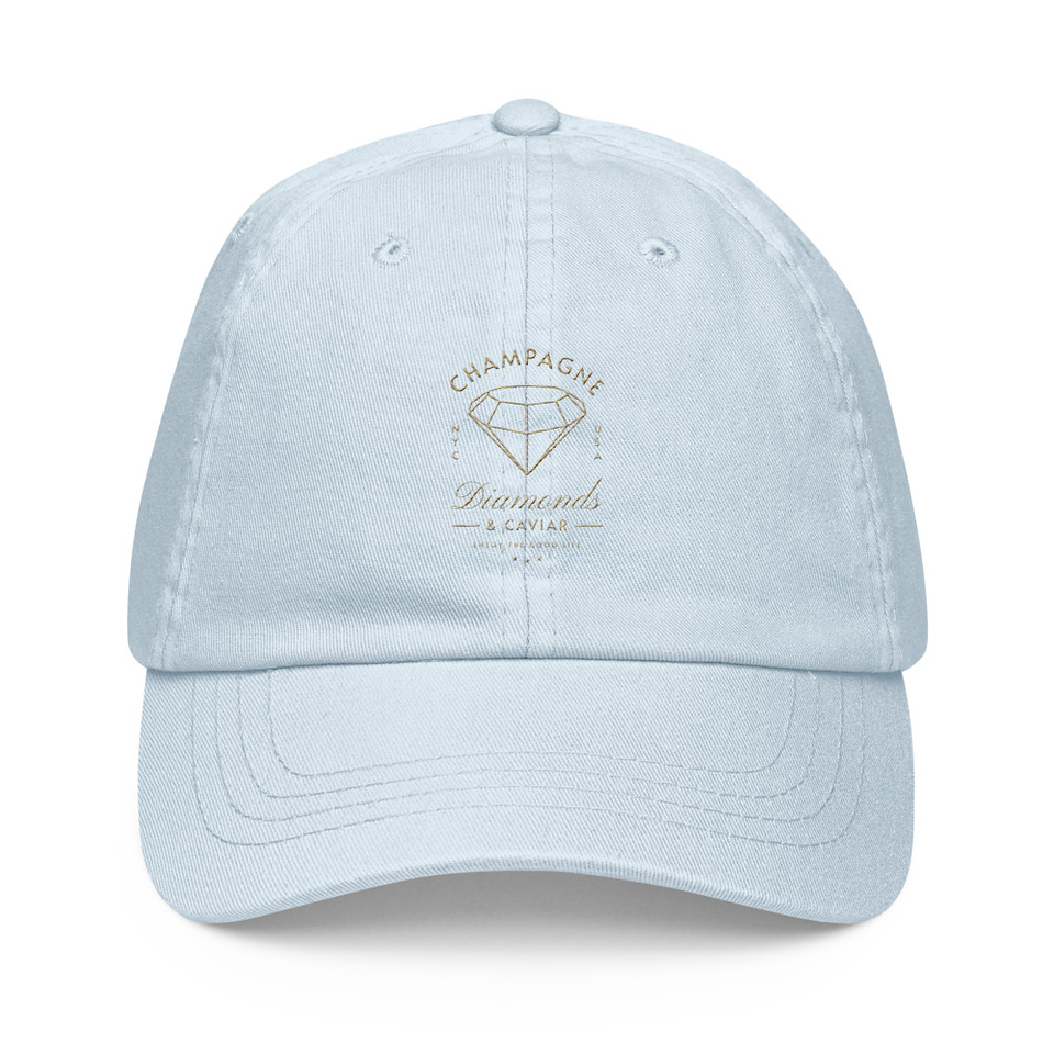 Black Diamonds - Elegant Pastel Baseball Hat