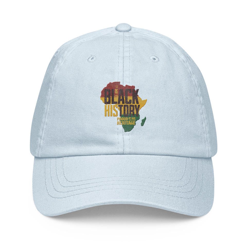 Black History - Heritage Map Pastel Baseball Hat