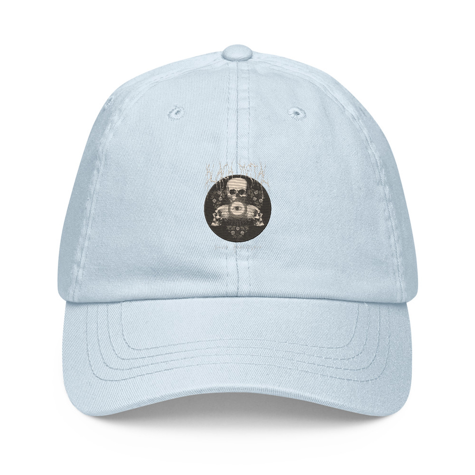 Black Metal - Hardcore skull theme design Pastel Baseball Hat