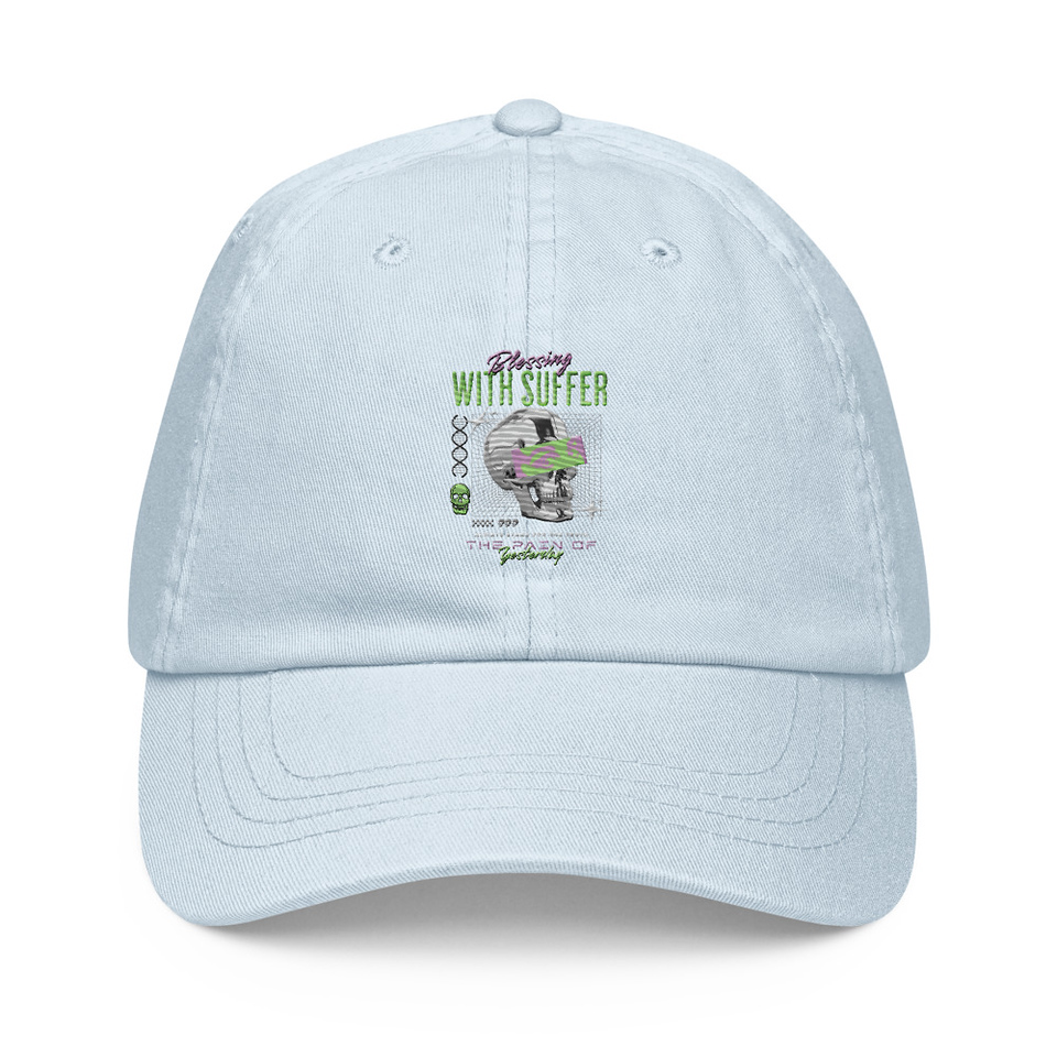 Blessing With Suffer Pastel Baseball Hat