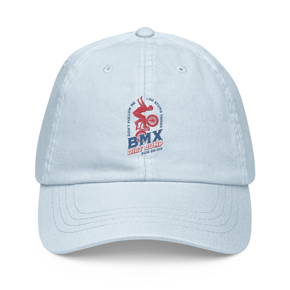BMX Dirt Jump - Extreme Sports Pastel Baseball Hat