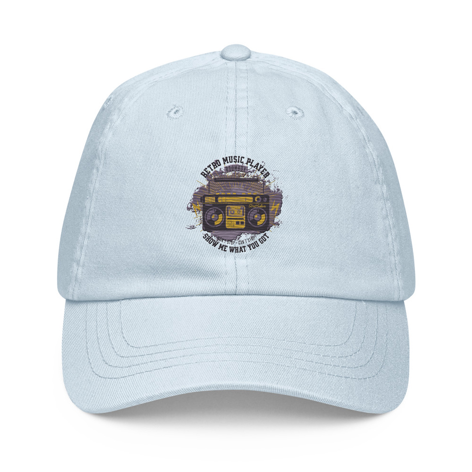 Boombox Music Player - Retro Pastel Baseball Hat