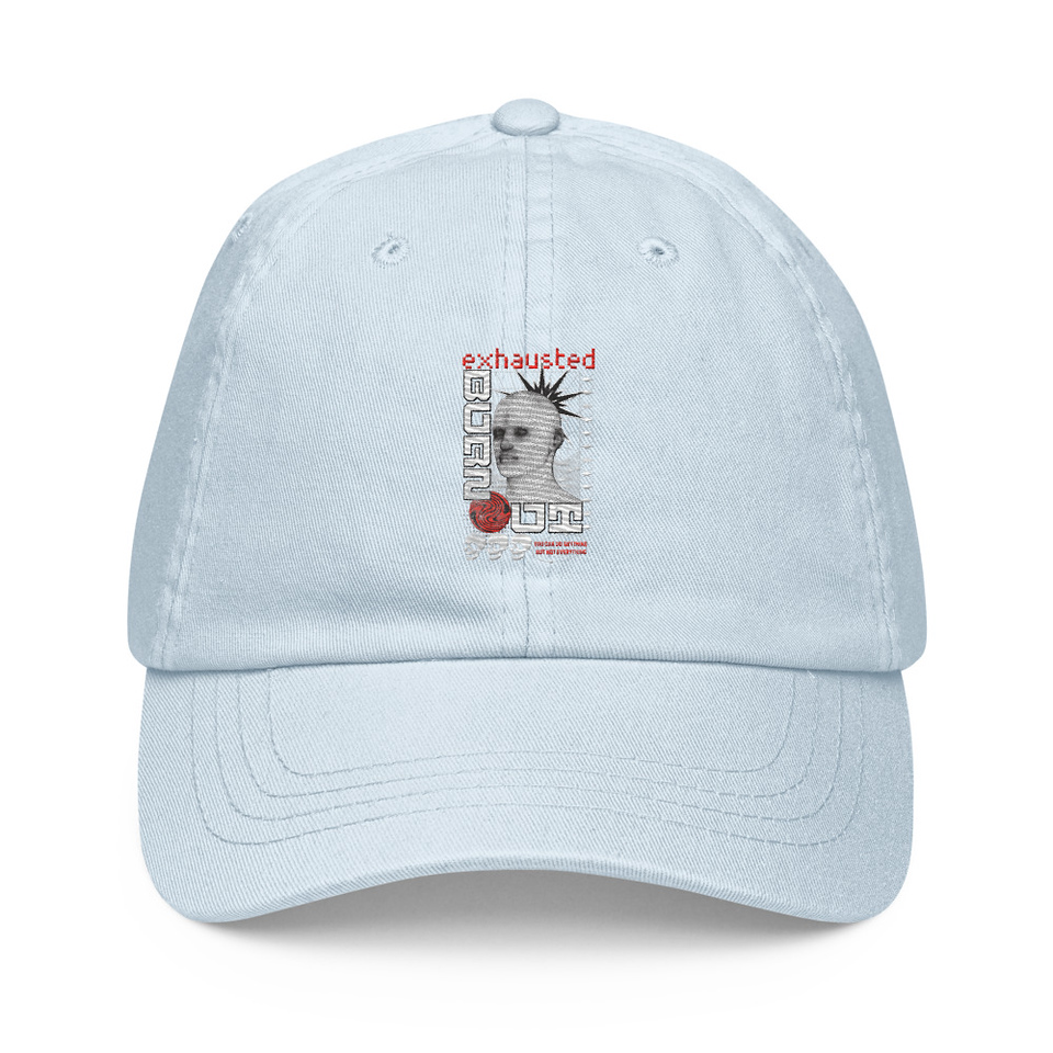 Burn Out - Futuristic 3D Head Pastel Baseball Hat
