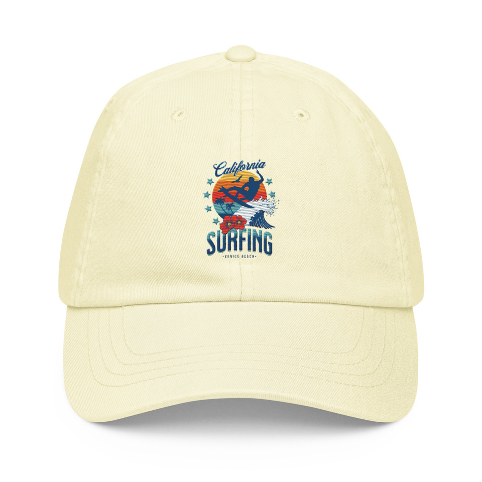 California Surfing - Palm Beach Pastel Baseball Hat