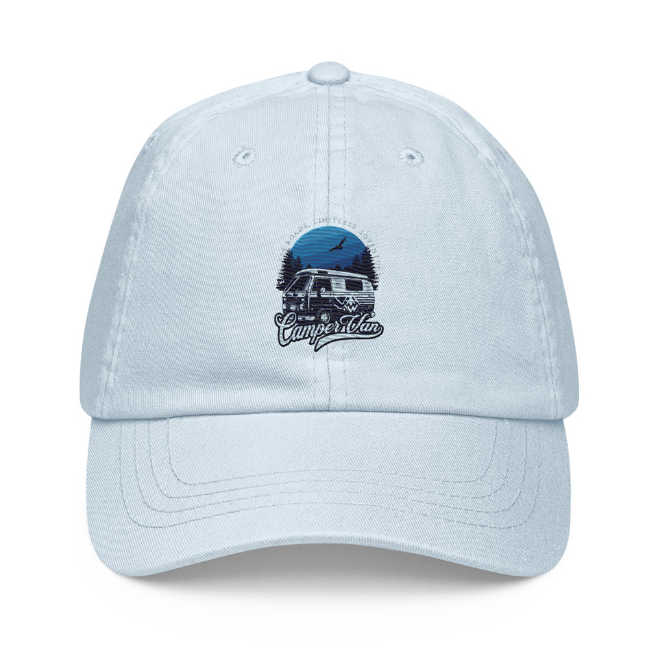 Campervan Pastel Baseball Hat