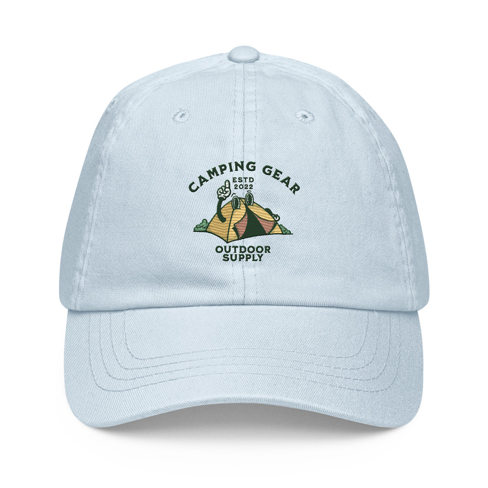Camping Gear Pastel Baseball Hat