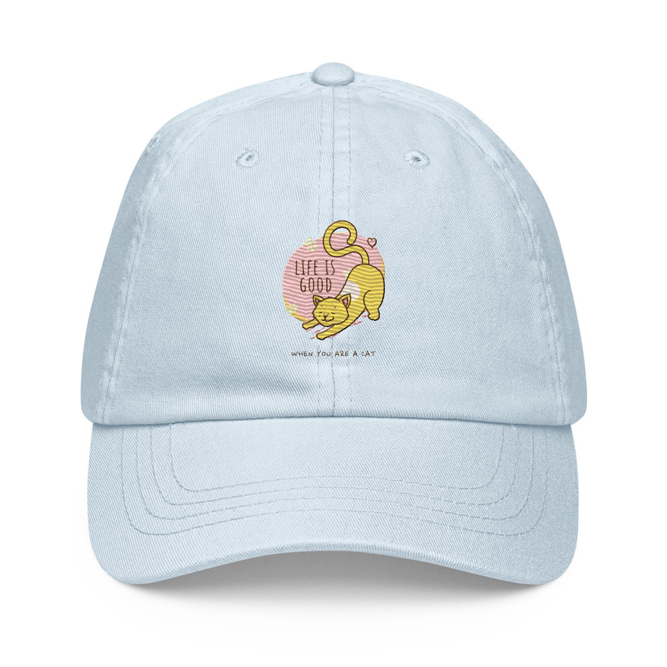 Cat Life - Humor Pastel Baseball Hat