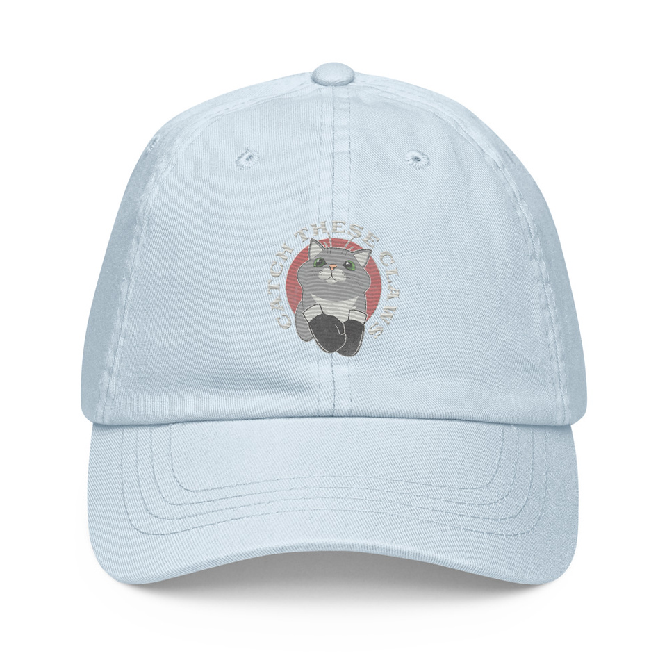 Catch These Claws - Cute Cat Pastel Baseball Hat