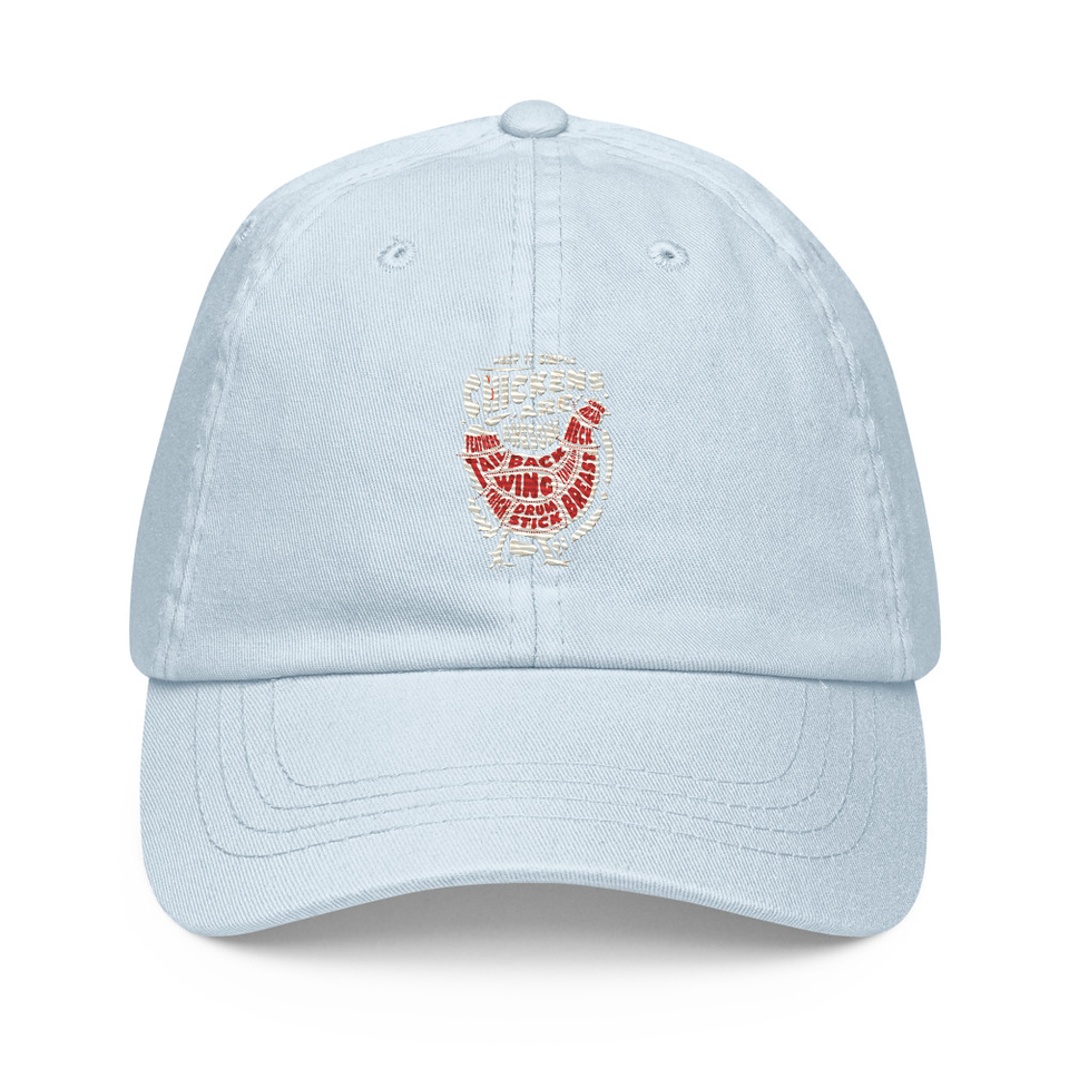 Chickens Are Awesome - Butcher Cuts Pastel Baseball Hat