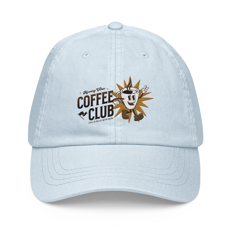 Coffee Club Pastel Baseball Hat