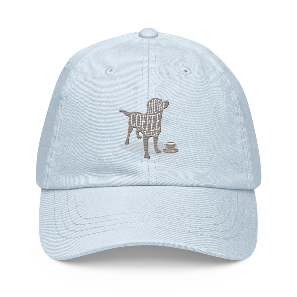 Coffee Dog Pastel Baseball Hat
