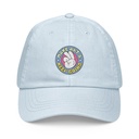Colorful Fun Retro Style Badge Pastel Baseball Hat