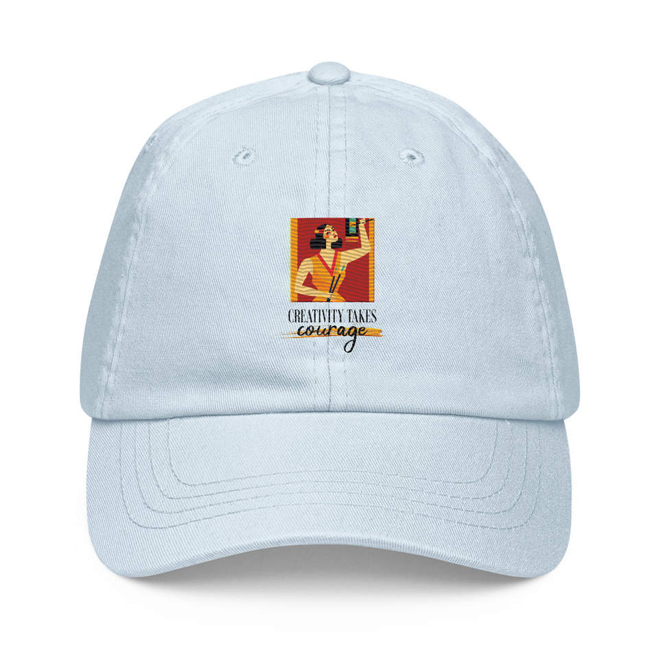 Creativity Takes Courage Pastel Baseball Hat