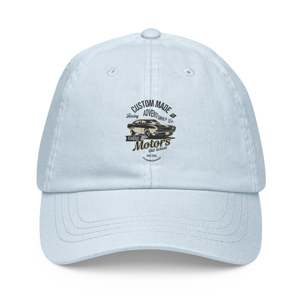 Custom Made Adventures Motors Old School Pastel Baseball Hat