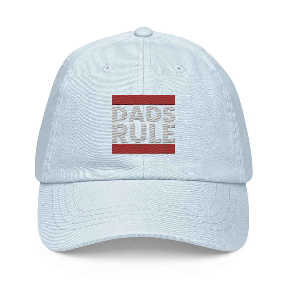 Dads Rule (1) Pastel Baseball Hat