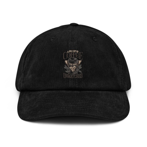 [ID: 532-G15] A Big Cup of Coffee Corduroy Hat