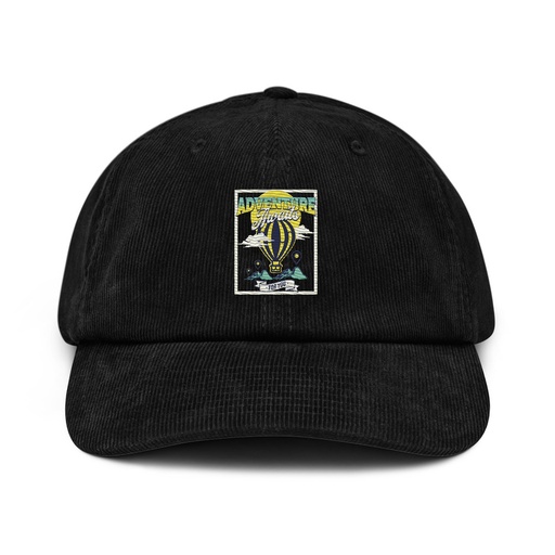 [ID: 532-G28] Adventure Awaits Corduroy Hat