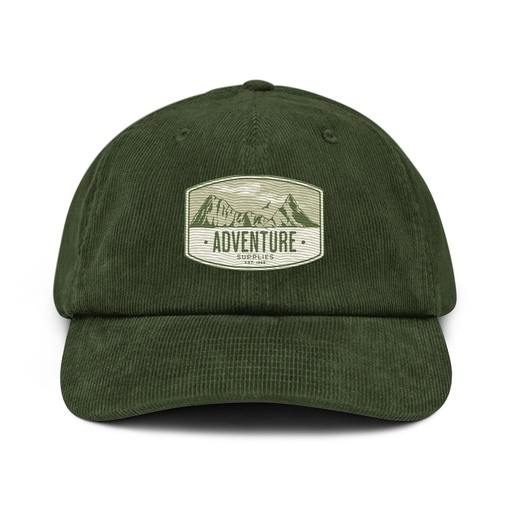 [ID: 532-G32] Adventure Supplies - Mountain Corduroy Hat
