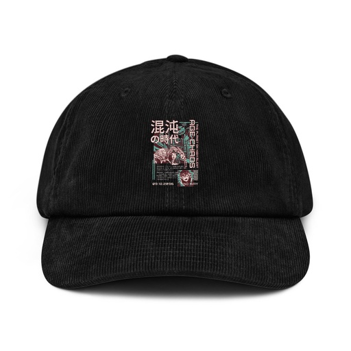 [ID: 532-G34] Age of Chaos - Japanese Anime Corduroy Hat