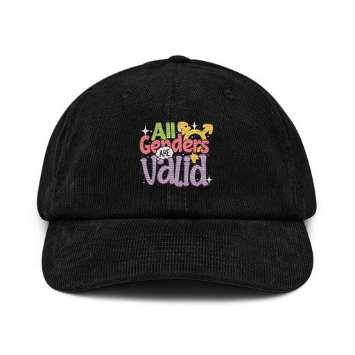 [ID: 532-G45] All Genders are Valid Corduroy Hat