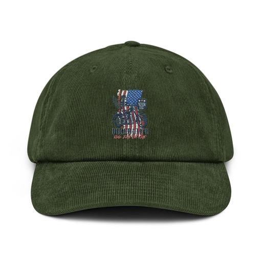 [ID: 532-G65] American Biker for Life Corduroy Hat