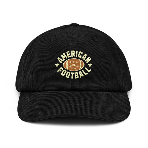 [ID: 532-G69] American Football - Athletic Sports Corduroy Hat