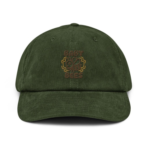 [ID: 532-G122] Baby Bees - Cute Insect Corduroy Hat