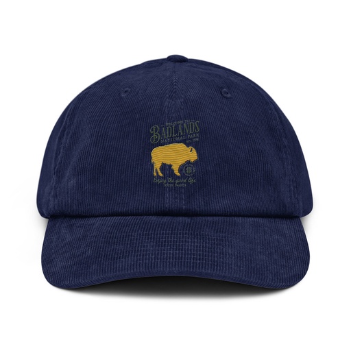 [ID: 532-G131] Badlands National Park - Bison Corduroy Hat