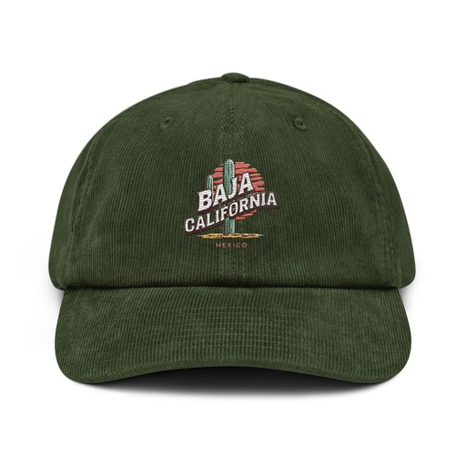[ID: 532-G132] Baja Cali Mexico Corduroy Hat