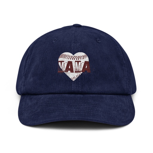 [ID: 532-G142] Baseball MAMA Corduroy Hat