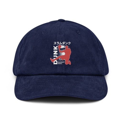 [ID: 532-G147] Basketball Dunk Corduroy Hat