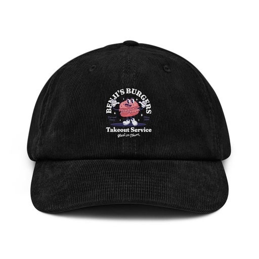 [ID: 532-G182] Benji's Burgers - Fast Food Corduroy Hat