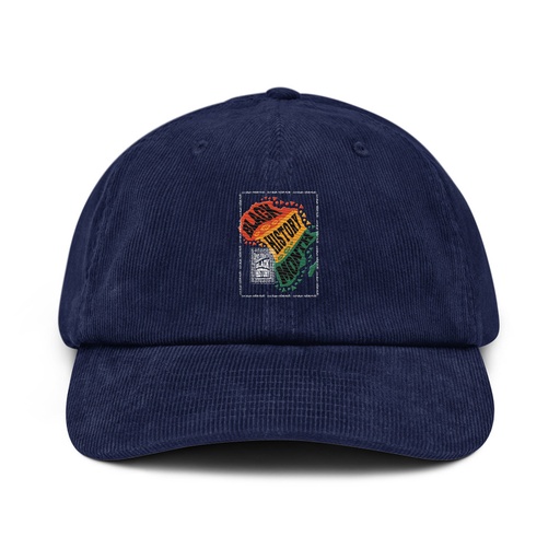 [ID: 532-G222] Black History Month - Tribal History Corduroy Hat