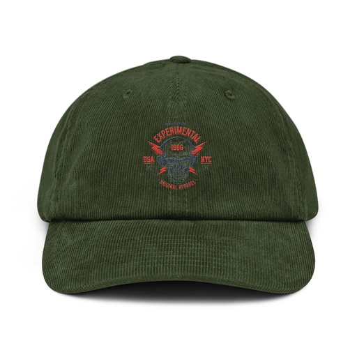 [ID: 532-G231] Blacksmith Experimental - Rock Skull Corduroy Hat