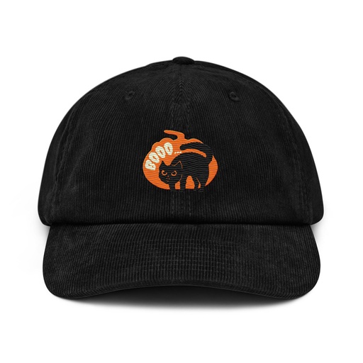 [ID: 532-G251] Boo - Scay Cute Cat Corduroy Hat