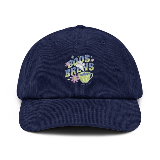 [ID: 532-G254] Boos + Brews - Halloween Corduroy Hat