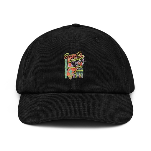 [ID: 532-G256] Born 2 Skate - Retro Skeleton Corduroy Hat