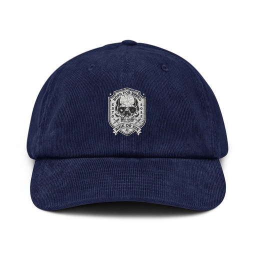 [ID: 532-G258] BORN FOR SPEED RIDE OR DIE Corduroy Hat