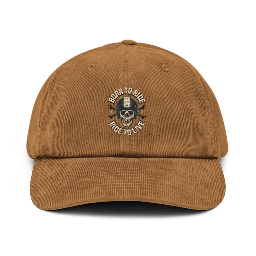 [ID: 532-G269] Born to Ride, Ride to Live Corduroy Hat