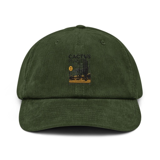 [ID: 532-G304] Cacus Plant - Desert Corduroy Hat
