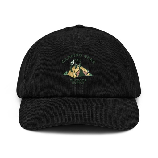 [ID: 532-G326] Camping Gear Corduroy Hat