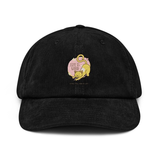 [ID: 532-G338] Cat Life - Humor Corduroy Hat