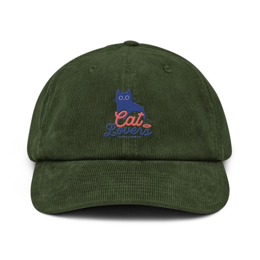[ID: 532-G347] Cats Lovers Corduroy Hat