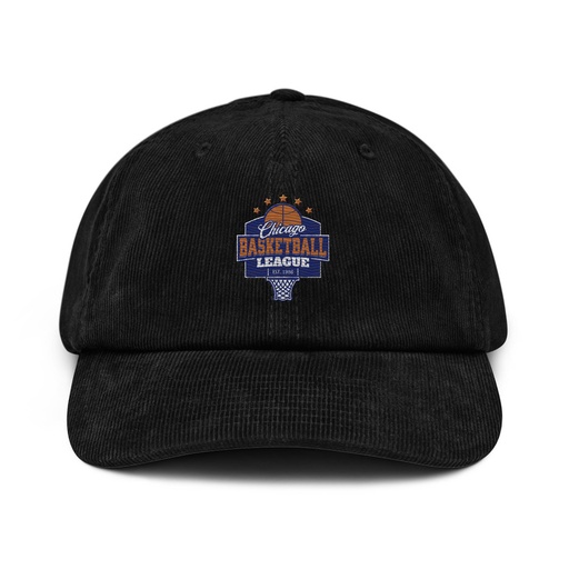 [ID: 532-G363] Chicago Basketball League - Athlectic Sports Corduroy Hat