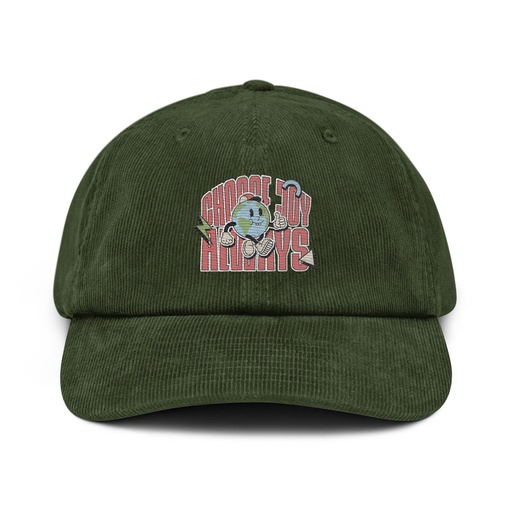 [ID: 532-G372] Choose Joy Always Corduroy Hat