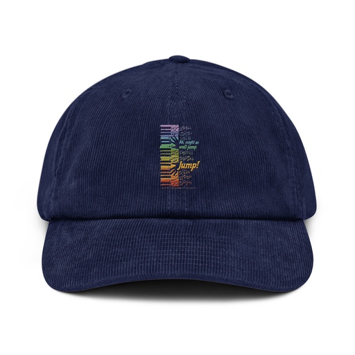 [ID: 532-G410] Colorful Retro Keyboard Corduroy Hat