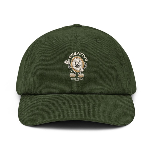 [ID: 532-G433] Creative Time Corduroy Hat