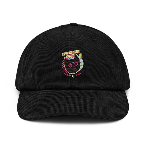 [ID: 532-G456] Cyber Cat - Neon Color Corduroy Hat